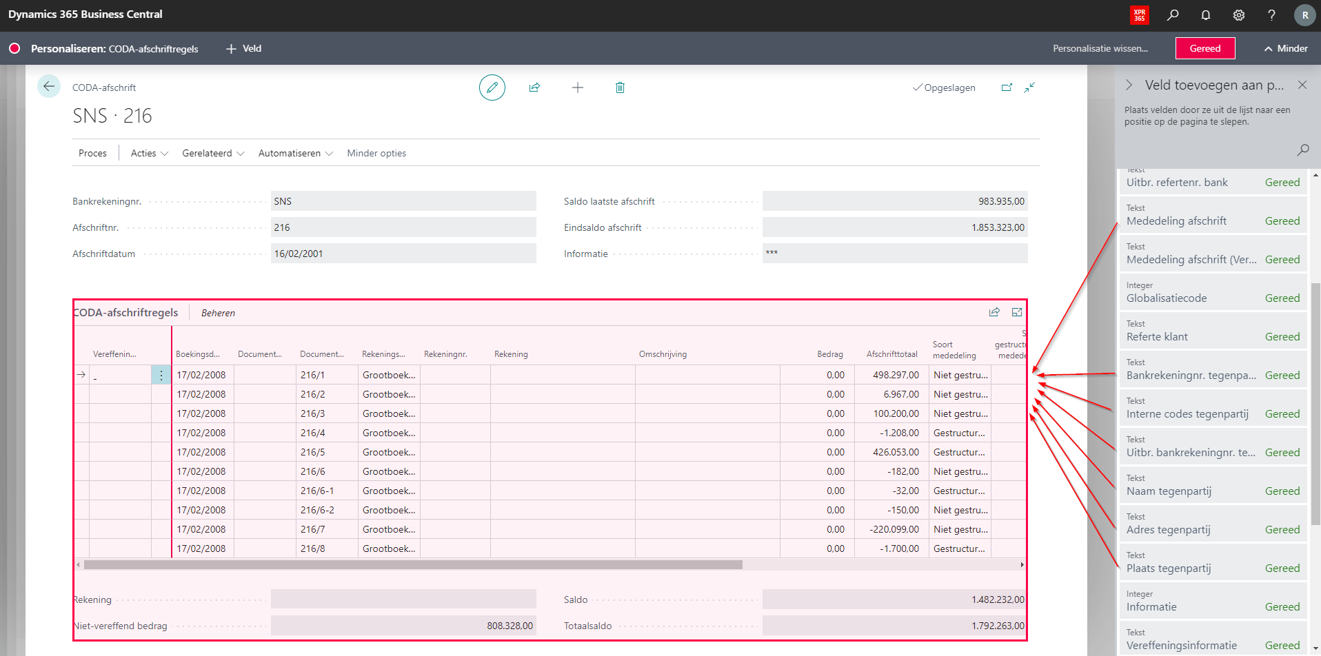 CODA Additional Fields