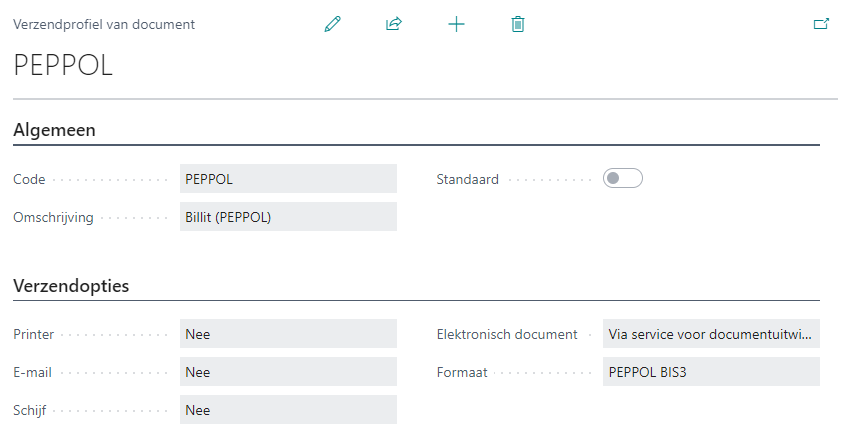 Document Sending Profile